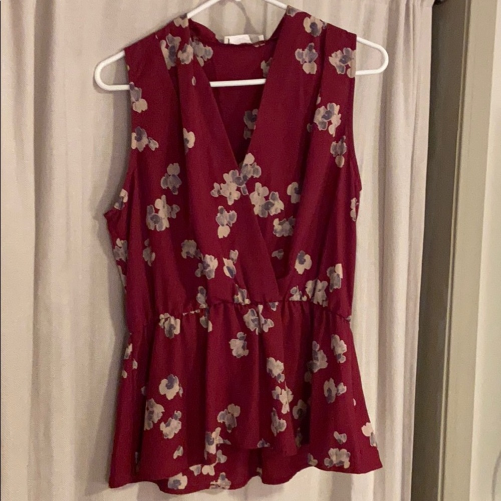 Floral tank top (work attire)